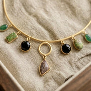 Nomad Stone Fringe Collar