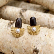 Regal Brass Earring