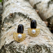 Regal Brass Earring