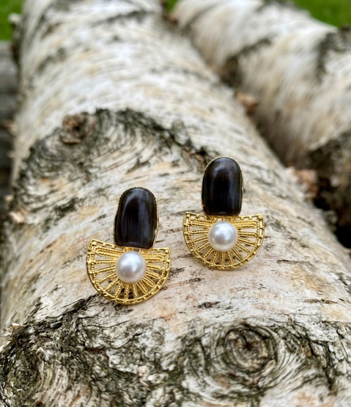 Regal Brass Earring