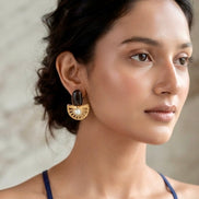 Regal Brass Earring