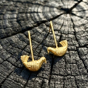 Birdy Brass Earrings
