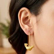 Birdy Brass Earrings