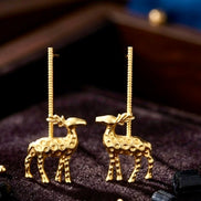 Bambi Brass Earrings