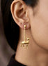 Bambi Brass Earrings