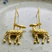 Bambi Brass Earrings