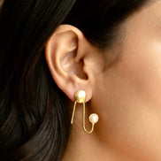 Dewdrop Arc Earrings