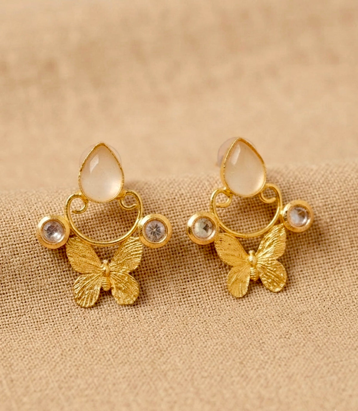 White Brass Studs