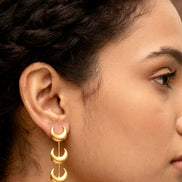 Tiered Hoop Earring