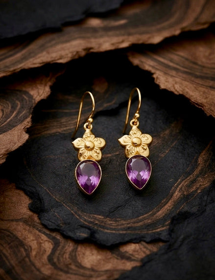 Flower Drop Earrings