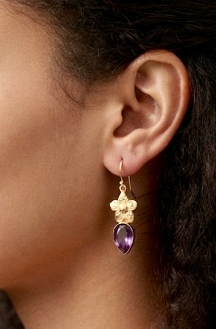 Flower Drop Earrings
