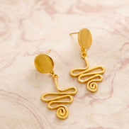 Spiral  Brass Drops
