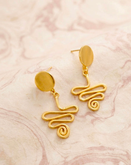 Spiral  Brass Drops