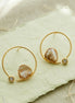 Mother-of-pearl Hoop Earrings