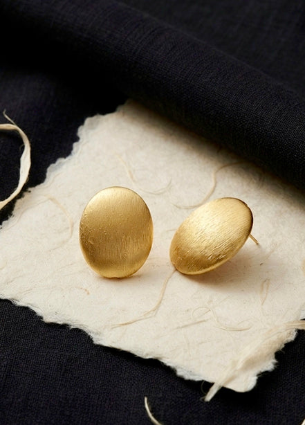 Wabi-Sabi Oval Brass Studs