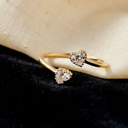 Duet Heart Ring