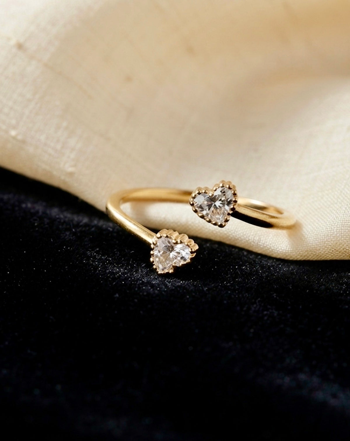 Duet Heart Ring