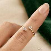 Duet Heart Ring