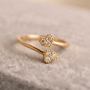 Duet Heart Ring
