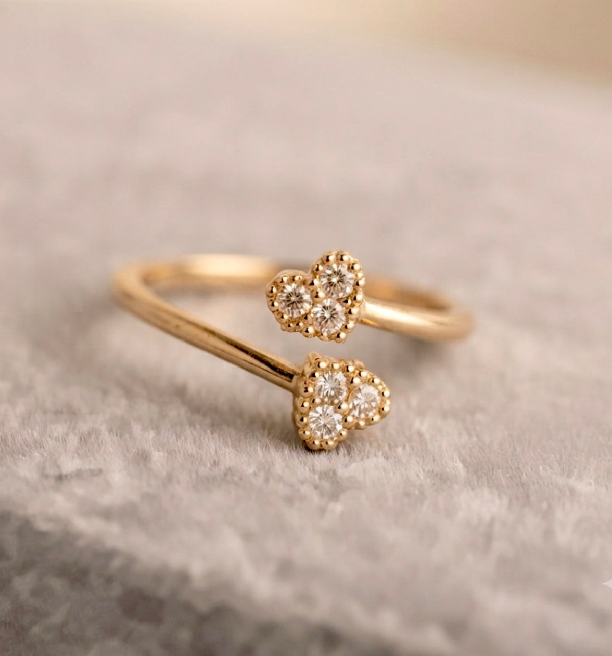 Duet Heart Ring