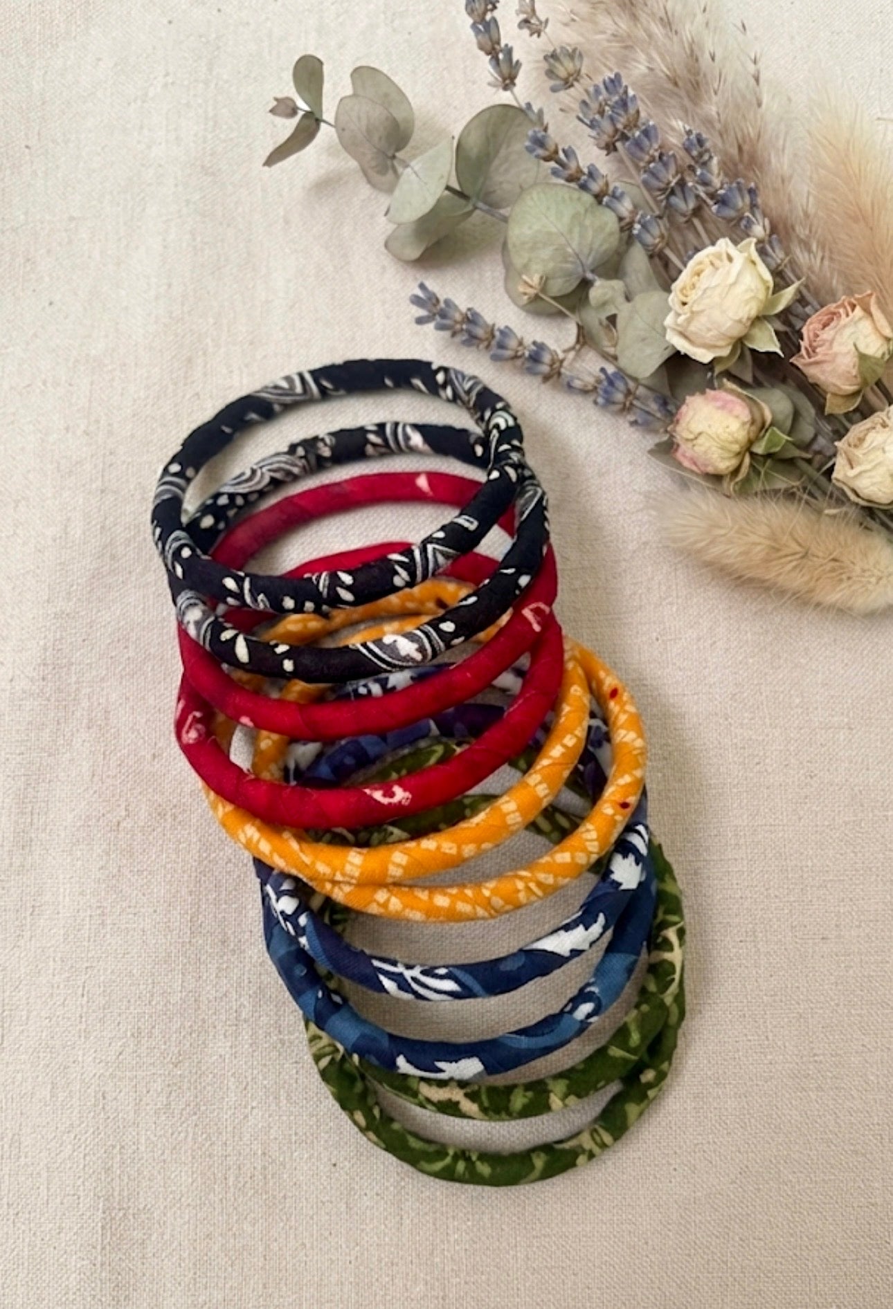 Bandhani Fabric Bangle
