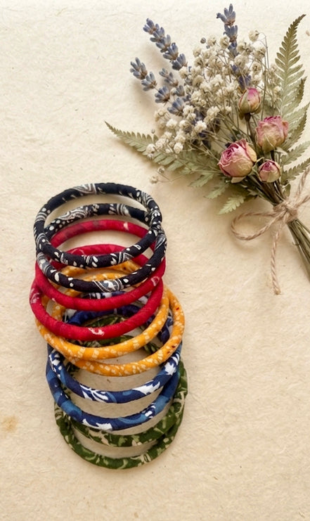 Bandhani Fabric Bangle