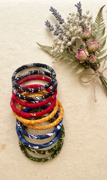 Bandhani Fabric Bangle