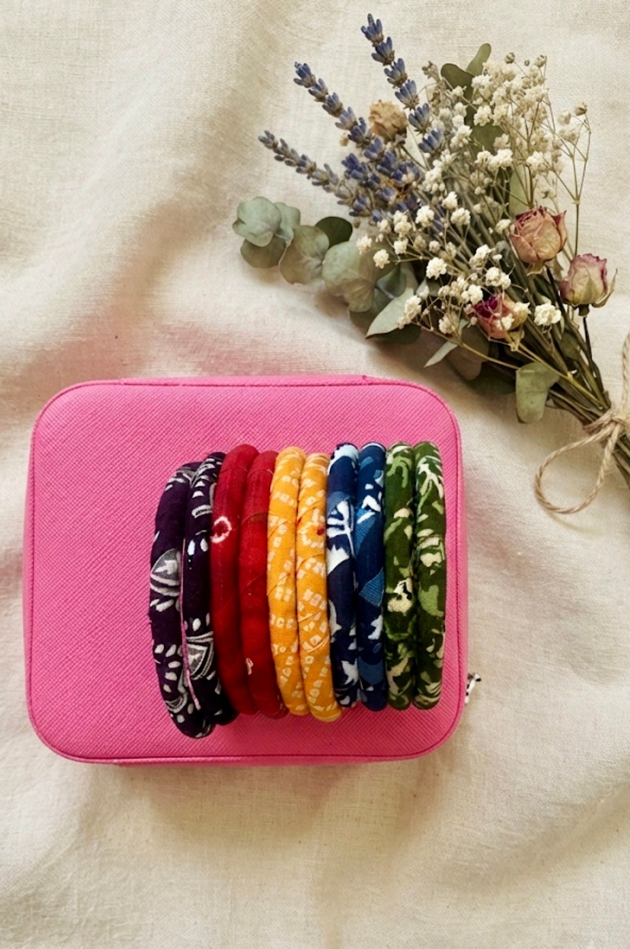 Bandhani Fabric Bangle