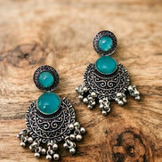 Boho Ocean Ghungroo Earrings