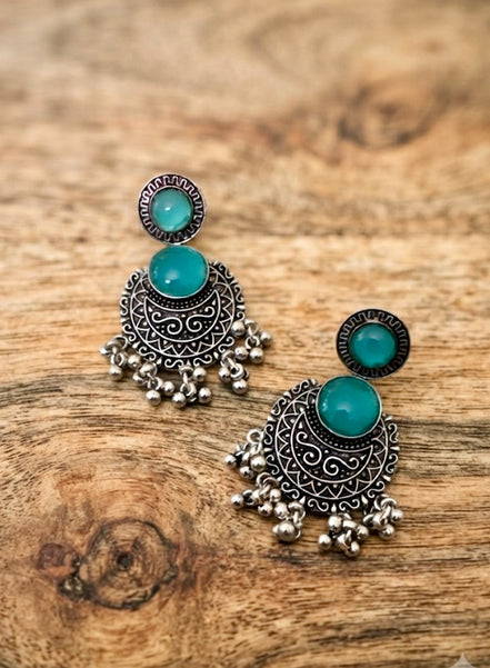 Boho Ocean Ghungroo Earrings