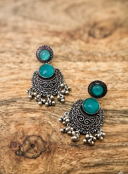 Boho Ocean Ghungroo Earrings