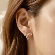 Sweet tie Bow Studs