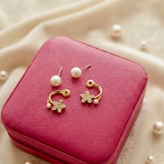 Dual Pearl Earrings