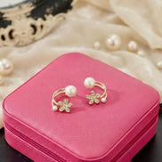 Dual Pearl Earrings
