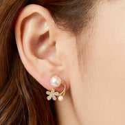 Dual Pearl Earrings