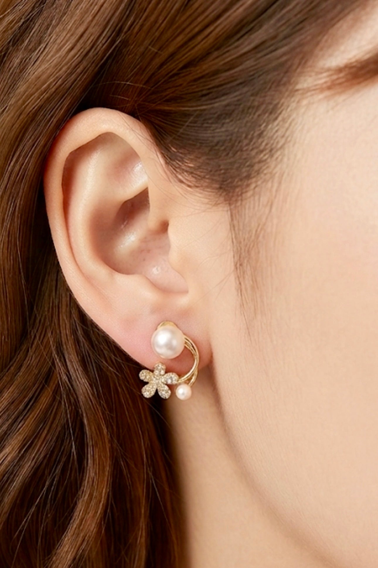 Dual Pearl Earrings
