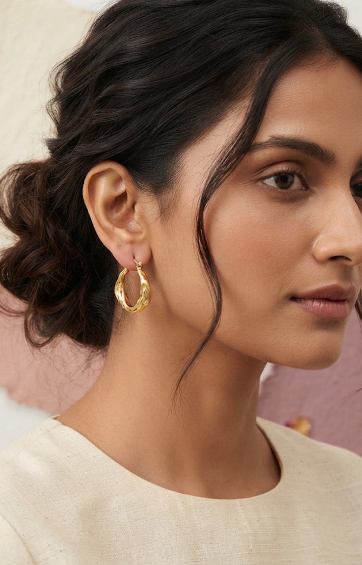 Wavy Twist Hoops