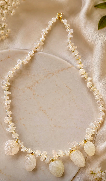 Tumble Stone Statement Necklace