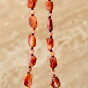 Brown Stone Statement Necklace
