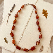 Brown Stone Statement Necklace
