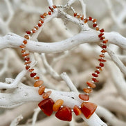 Fiery Amber Glow Necklace