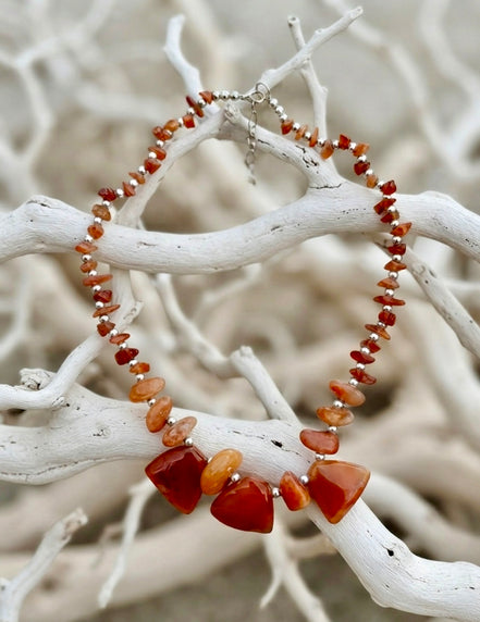 Fiery Amber Glow Necklace
