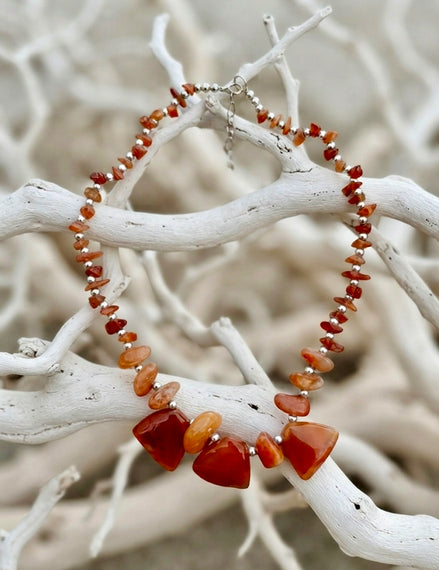 Fiery Amber Glow Necklace