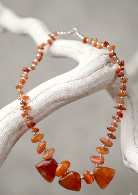 Fiery Amber Glow Necklace