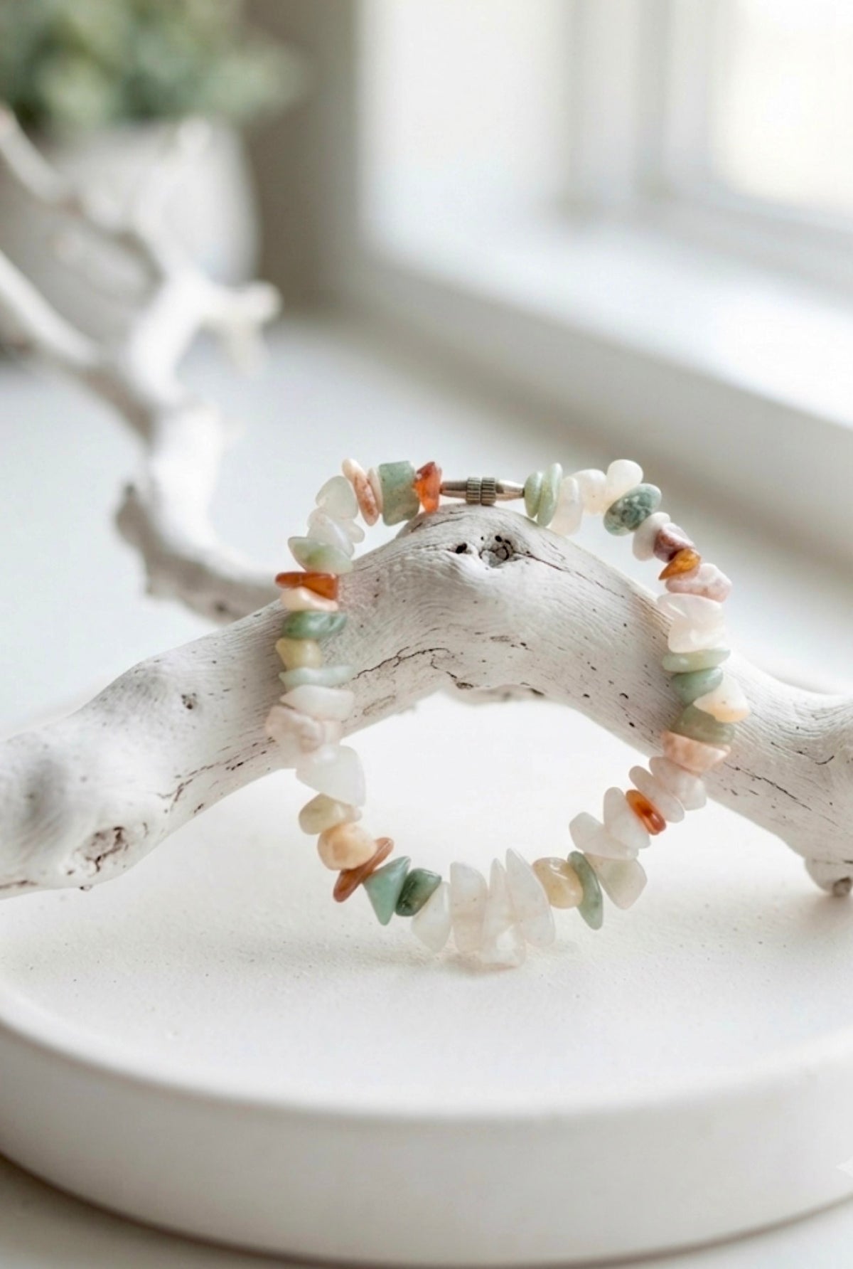 Earthy Oasis Pebble Bracelet.