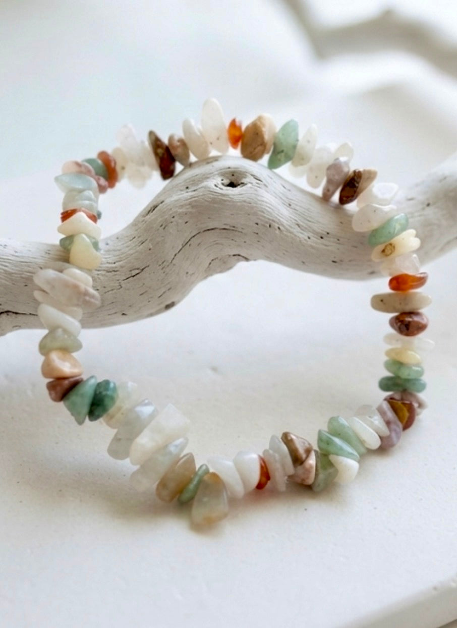 Earthy Oasis Pebble Bracelet.