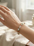 Earthy Oasis Pebble Bracelet.