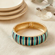 Oceanic Ribbon Enamel Openable Bangle