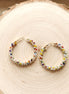 Seed Bead Hoop Earrings