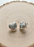 Silver Heart Studs